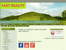 Tablet Screenshot of faktreality.cz